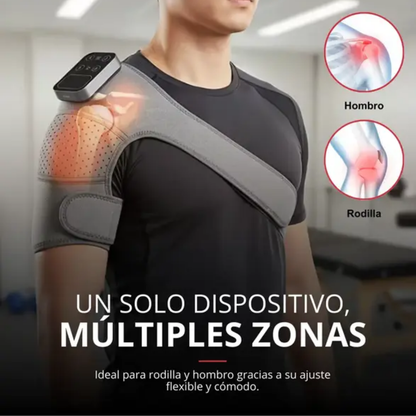 Masajeador de Rodilla 3 En 1 - Terapia De Luz Roja Con Masaje De Calor Y Vibración