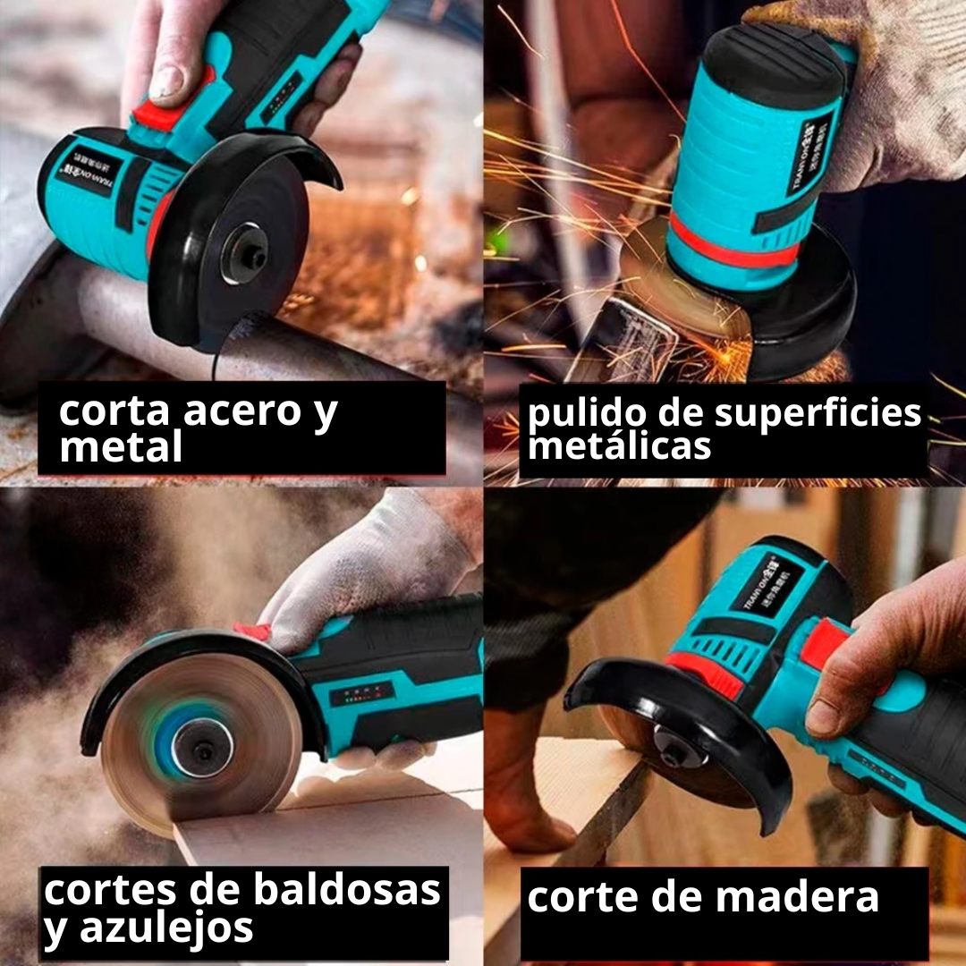 Esmeril Inalámbrico 12V - Maletín + Discos - Últimas Unidades
