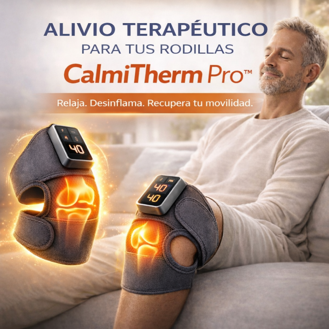 Masajeador de Rodilla 3 En 1 - Terapia De Luz Roja Con Masaje De Calor Y Vibración