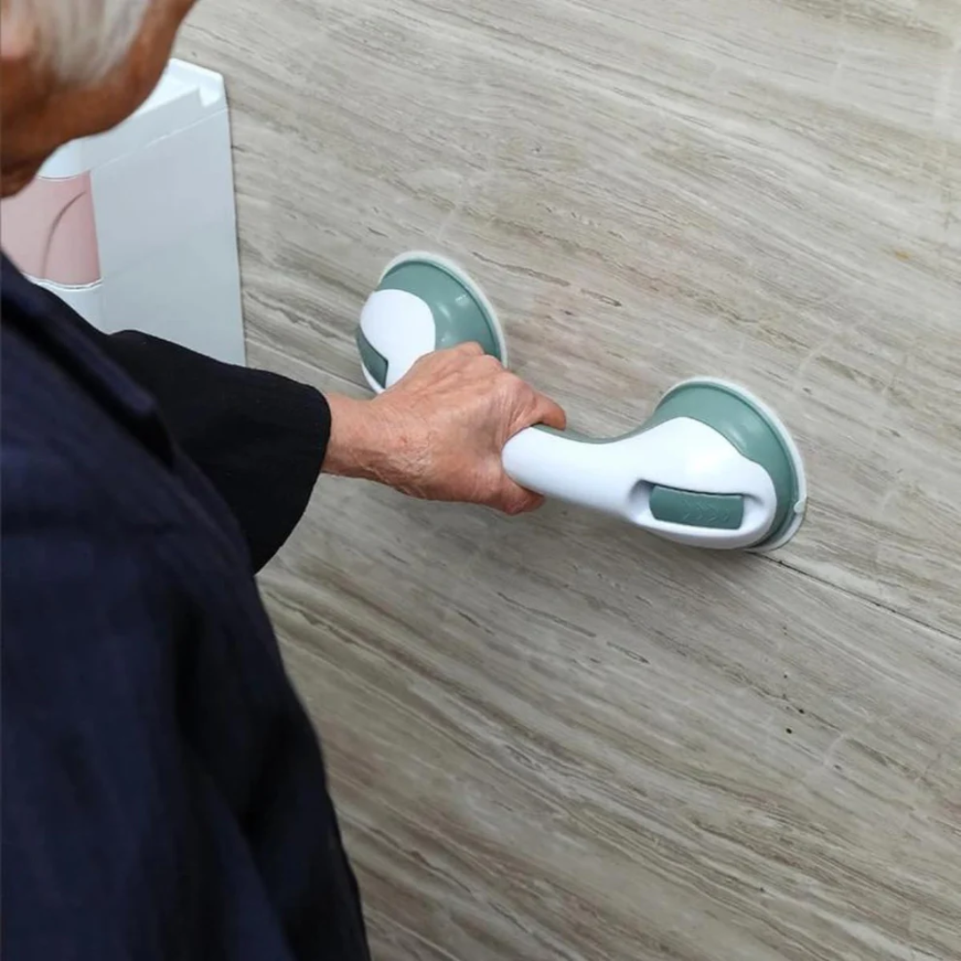 BARRA DE APOYO ANTIDESLIZANTE PARA BAÑO CON VENTOSA  – IDEAL PARA ADULTOS MAYORES